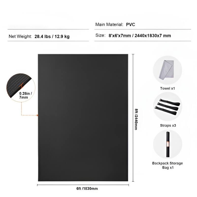 High Density Yoga Mat for Men & Women Pilates & Floor Workouts
