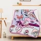 preview thumbnail 4 of 3, Hasbro My Little Pony Floral Flight Silk Touch Sherpa Throw Blanket