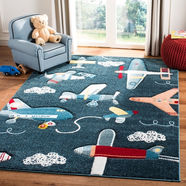 SAFAVIEH Carousel Kids Ardak Airplane Rug - On Sale - Bed Bath