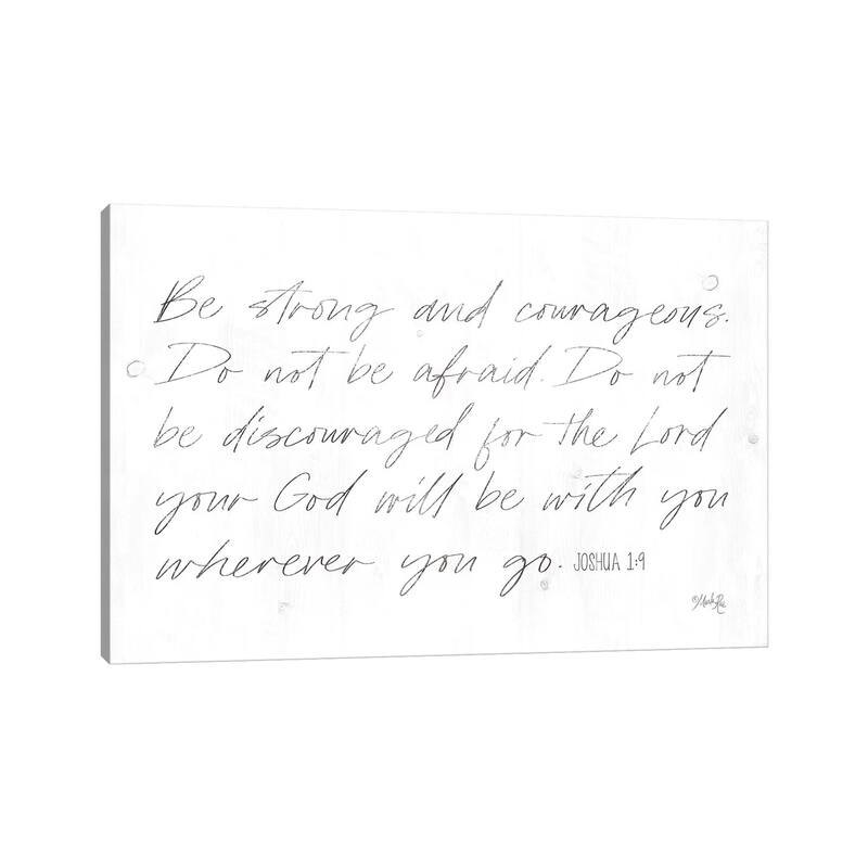 iCanvas "Be Strong and Courageous" by Marla Rae Canvas Print