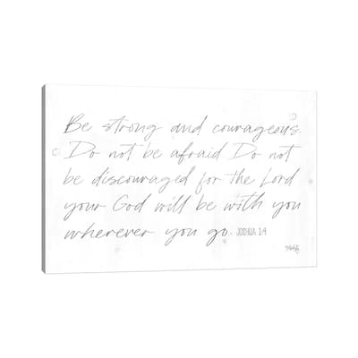 iCanvas "Be Strong and Courageous" by Marla Rae Canvas Print