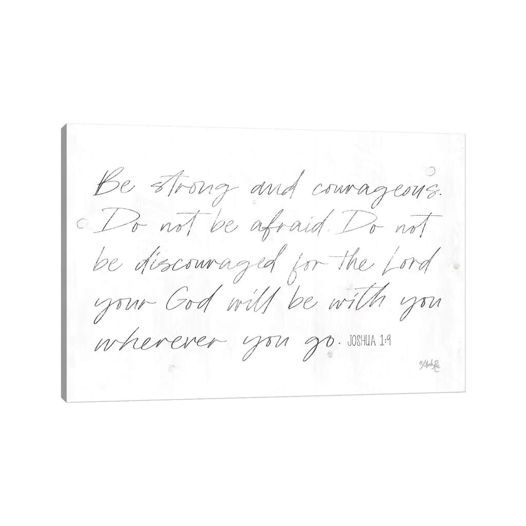 iCanvas "Be Strong and Courageous" by Marla Rae Canvas Print