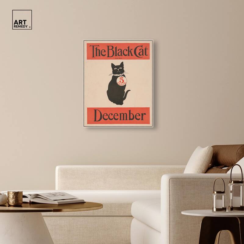 The Black Cat December 1890 Canvas by Art Remedy