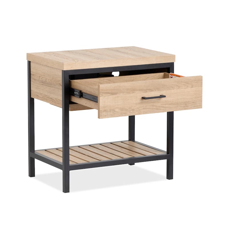 Magnussen Home Bastain Putnum Ivory Open Nightstand