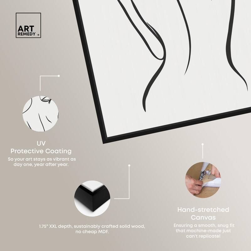 Woman in Contour III Canvas by Art Remedy