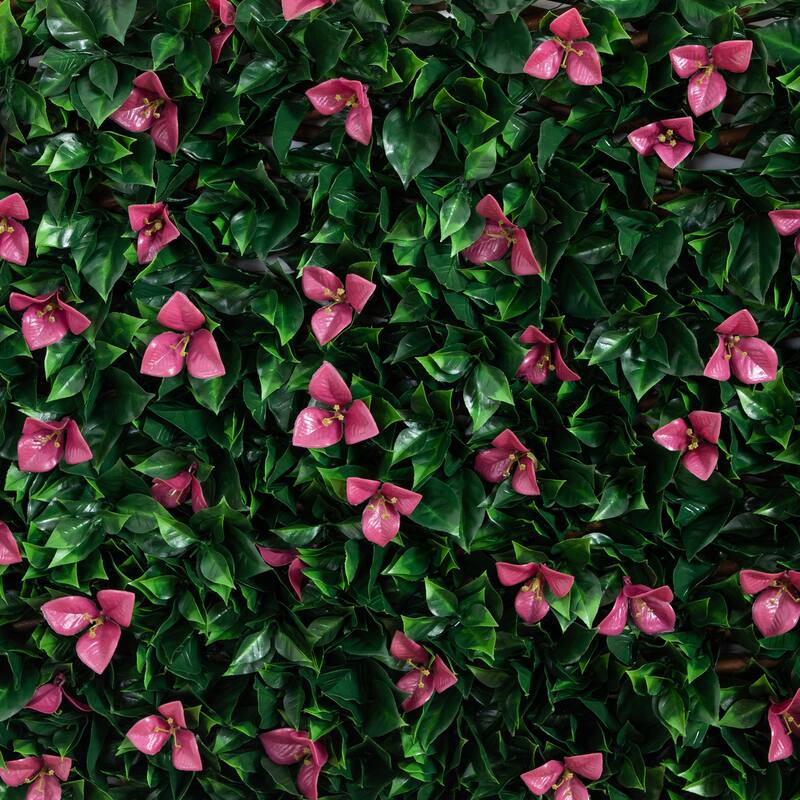 Bougainvillea Artificial Expandable Outdoor Fence - 40" x 80"