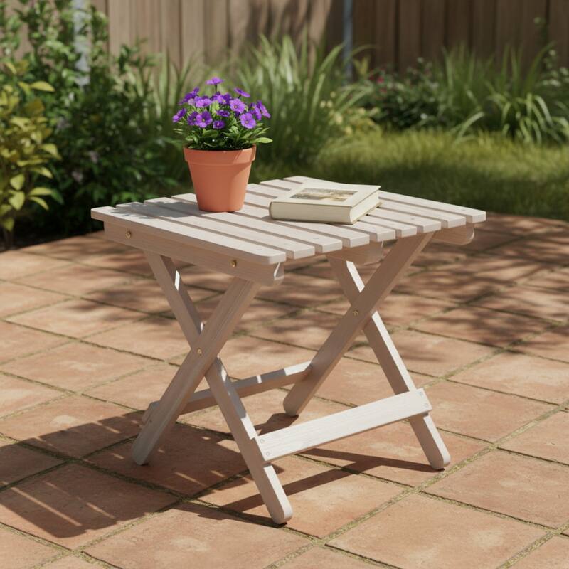 Laguna Assembled Square Folding Table - 19 W x 19 L x 19 H