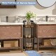preview thumbnail 14 of 18, 3 Tier Narrow Bathroom Shelf with Drawers, Bathroom Organizer, Open Floor Standing Ladder Rack for Tight Spaces