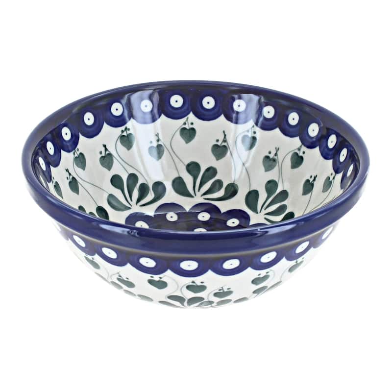 Blue Rose Polish Pottery Ceramika Artystyczna Cereal Bowl - Alyce
