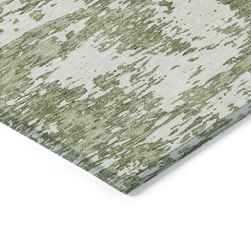HomeRoots Abstract Transitional Rectangle Outdoor Rug