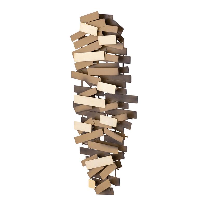 Elk Home Bond Antique Brass Metal 16.5 Inch Wide Wall Art