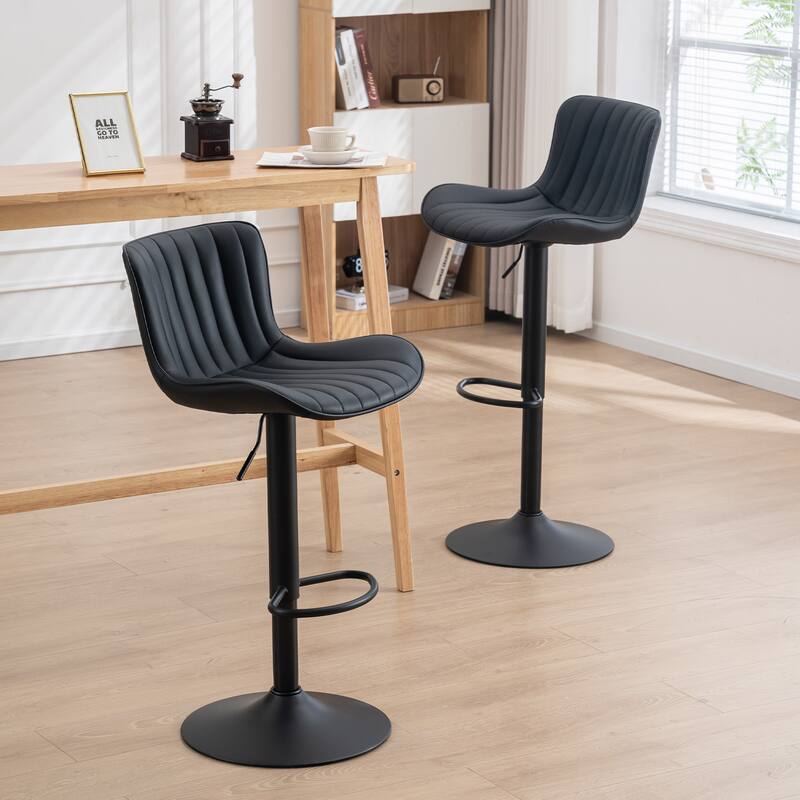 Counter Height Modern Swivel Barstools Set of 2