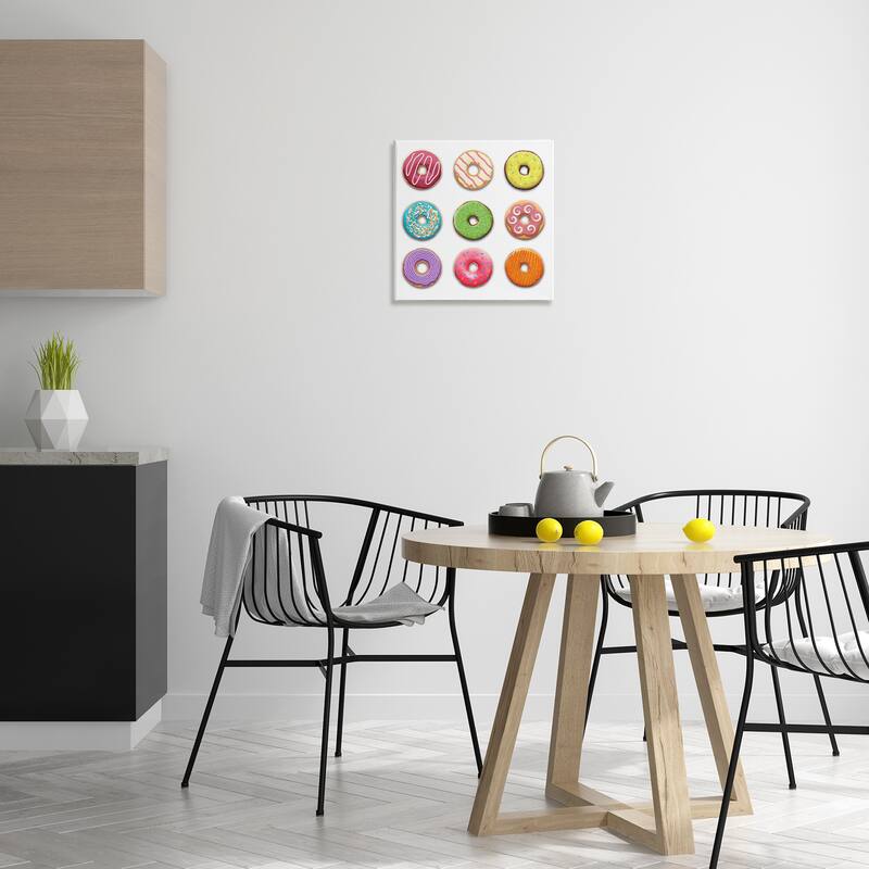 Stupell Colorful Mixed Donuts Canvas Wall Art Design By Marcus Prime