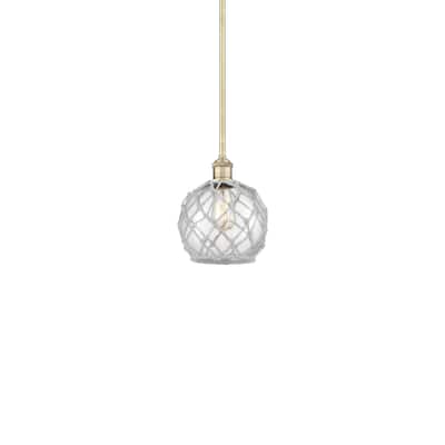 Innovations Lighting 616-1S-10-8 Farmhouse Rope Pendant Farmhouse Rope