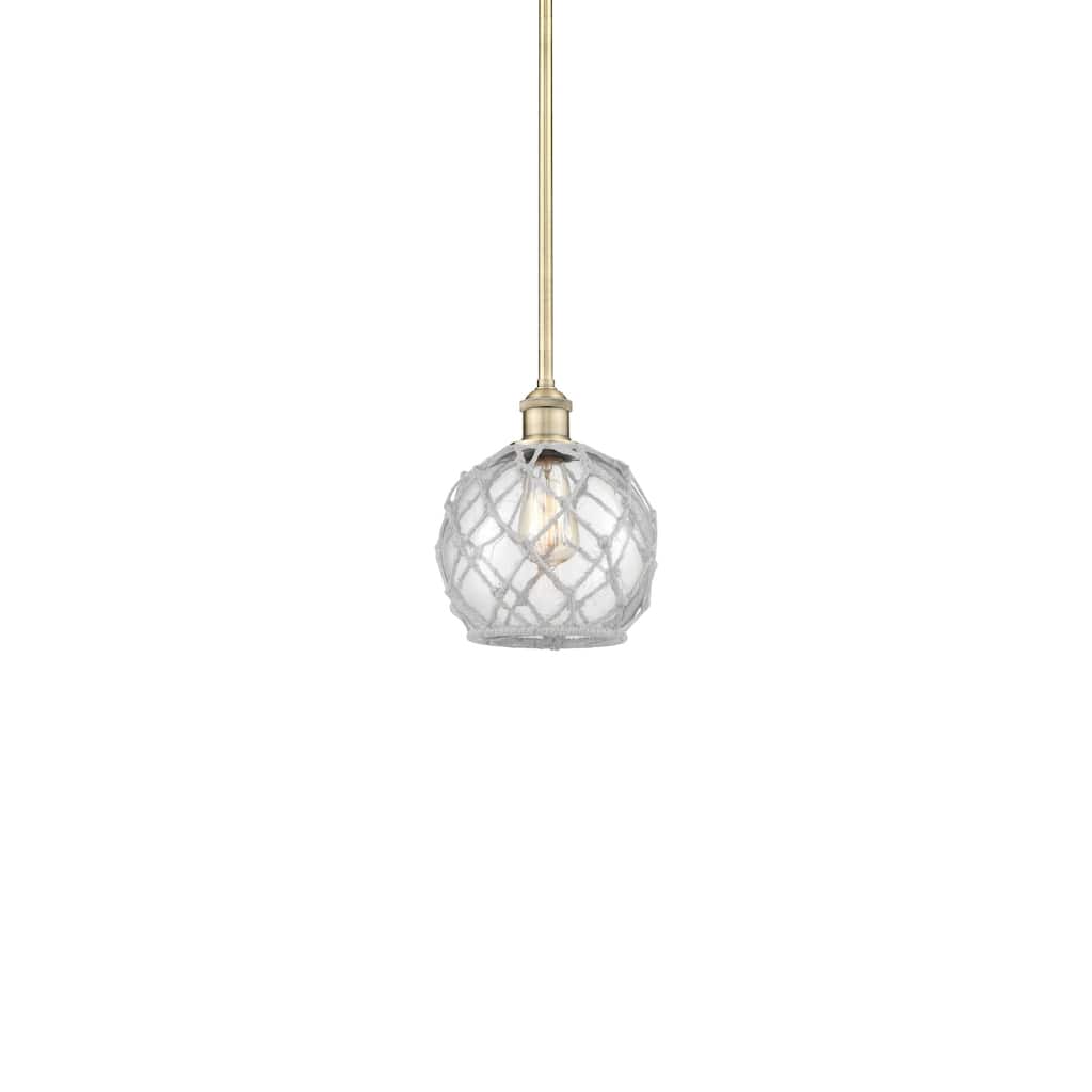 Innovations Lighting 616-1S-10-8 Farmhouse Rope Pendant Farmhouse Rope