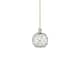 Option Antique Brass / Clear Glass with White Rope