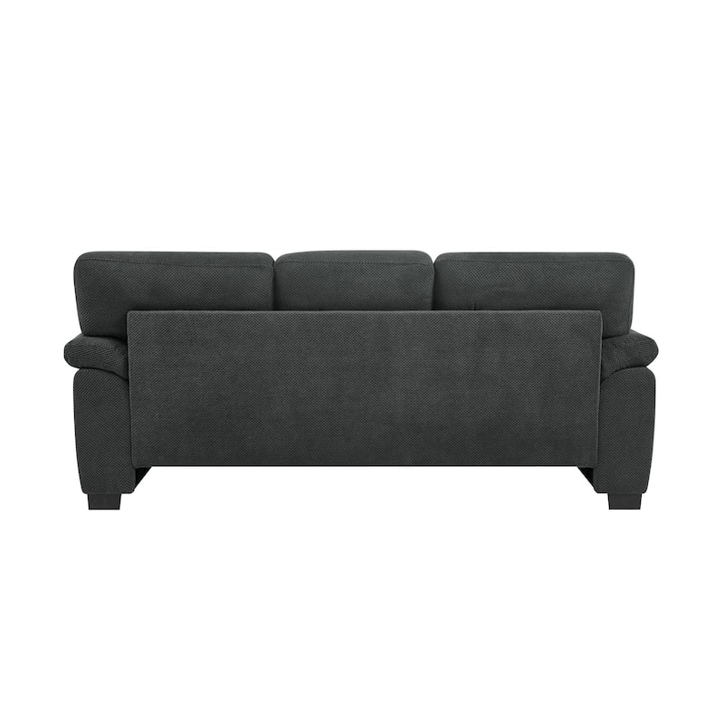 81" Modern Textured Fabric 3-Seater Sofa