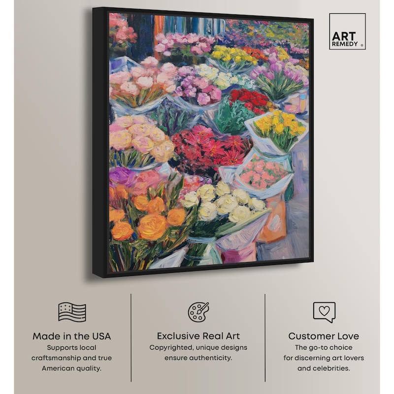 Market Blooms I Canvas by Art Remedy