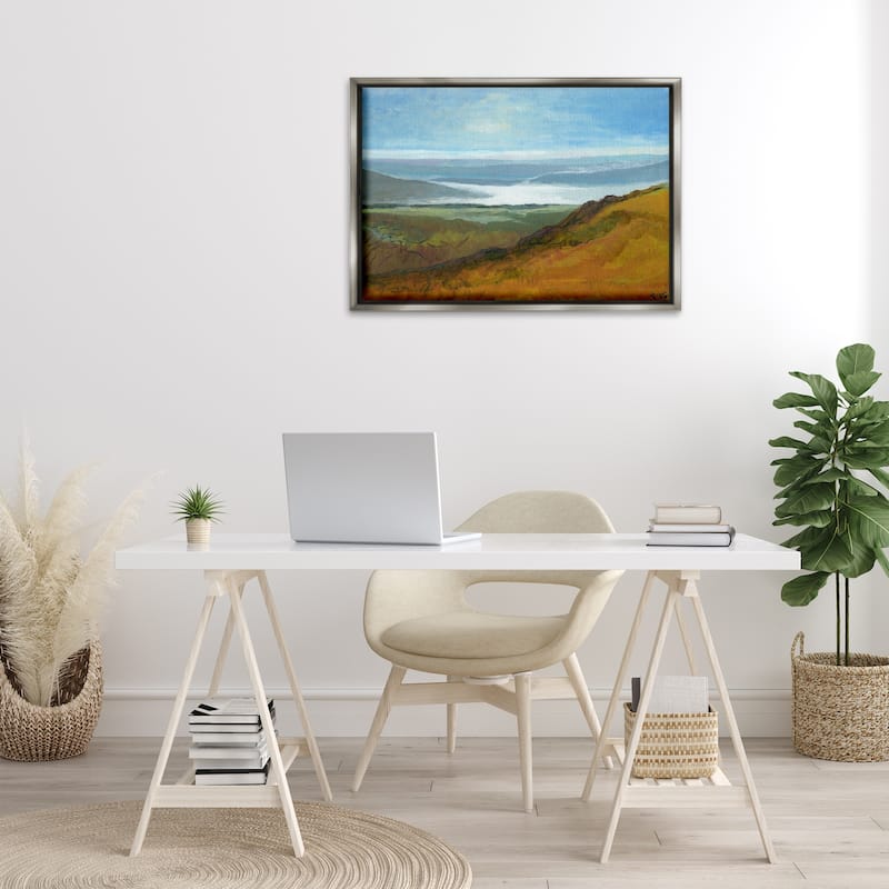 Stupell Vast Serene Hills Framed Floater Canvas Wall Art Design By Dita Jacobovitz
