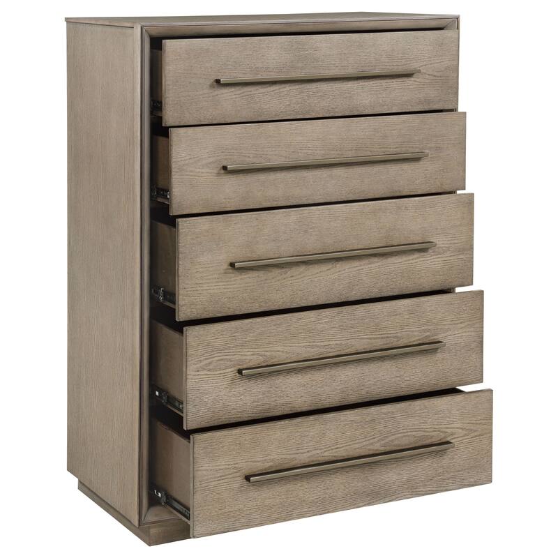 Durango 5-drawer Bedroom Chest Taupe Oak
