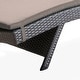 preview thumbnail 115 of 187, Salem Outdoor Wicker Adjustable Chaise Lounge with Cushion by Christopher Knight Home