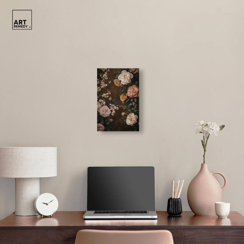 Faded Florals Fable II Canvas by Art Remedy, Gallery Wrapped