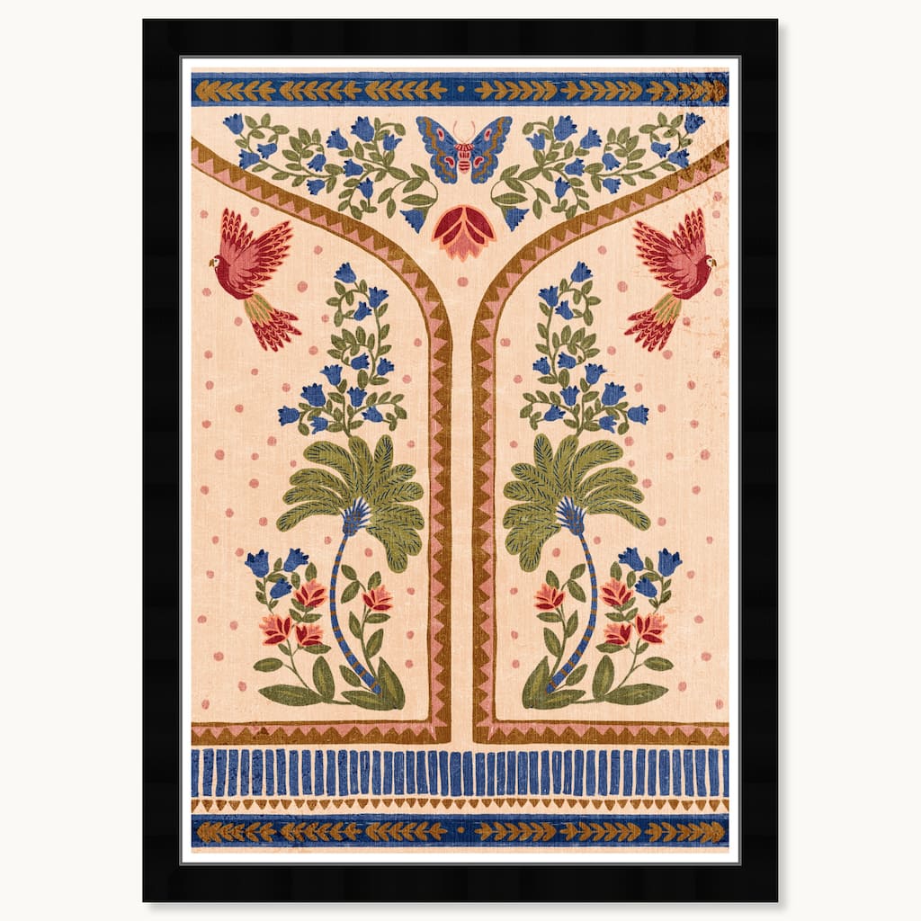 Wynwood Studio Jungle Tapestry Framed Tropical Chinoiserie Art Prints
