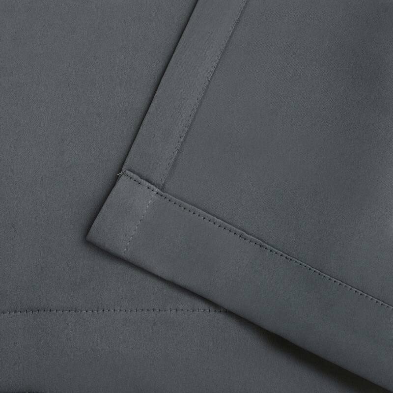 Superior Solid Machine Washable Room Darkening Grommet Blackout Curtains, Set of 2