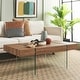 preview thumbnail 4 of 41, SAFAVIEH Jacob Glass Leg Rectangular Coffee Table - 43.3" W x 23.6" L x 15.7" H