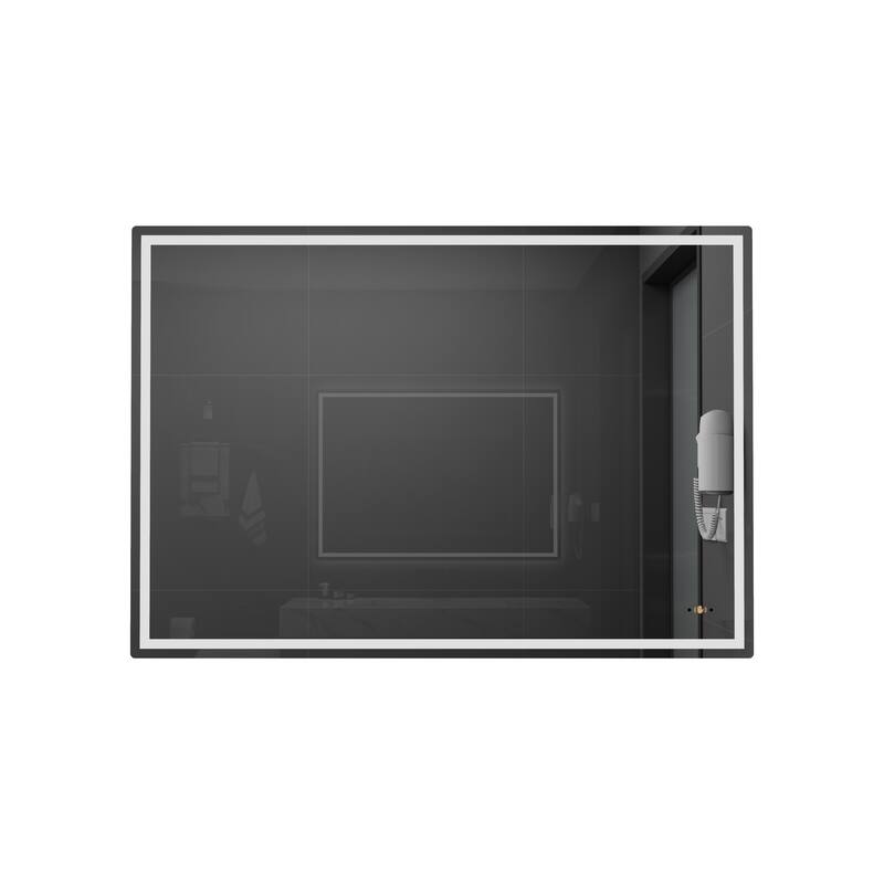 CB HOME Gesture Control Smart LED Mirror Bathroom, Lighted Wall Mounted Mirror, Dimmable, Frameless,Three Color,Front&BackLit