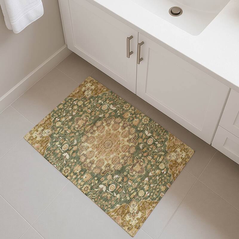 Machine Washable Indoor/ Outdoor Global Eckley Chantille Rug