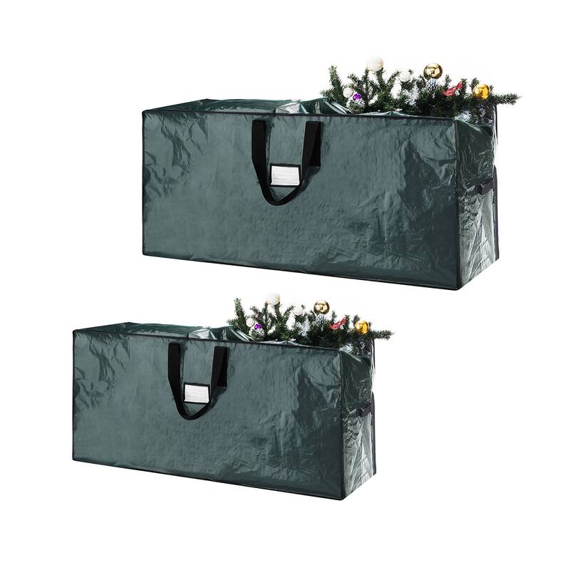 Elf Stor Christmas Tree Storage Bags Set Of 2 Dark Green Holds Up To 7.5 Ft Trees - Set of 2