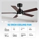 preview thumbnail 27 of 173, 42/48/52/56/62-IN LED Ceiling Fan with Light Kit and Remote(5/7-Blade)