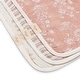 preview thumbnail 2 of 4, Violet Floral Cotton Muslin Baby Burp Cloth Set (3 Pack)