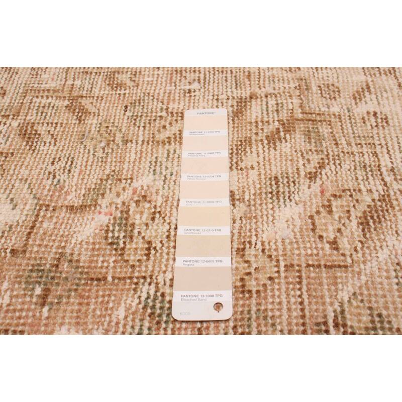 ECARPETGALLERY Hand-knotted Antalya Vintage Beige Wool Rug - 6'10 x 9'9