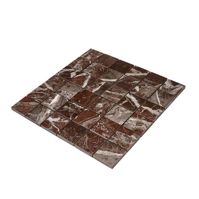 Regalia 12x12 in. Matte Gres Porcelain Uniform Square Mosaic Wall and Floor Tile (5.82 sq ft/case, 6-Pack)