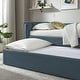 preview thumbnail 6 of 10, Veyla Channel Tufted Performance Velvet Twin Daybed With Trundle