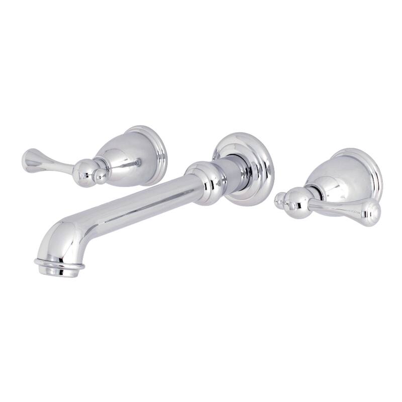 Kingston Brass English Country 3-Hole Wall Mount Roman Tub Faucet - Polished Chrome
