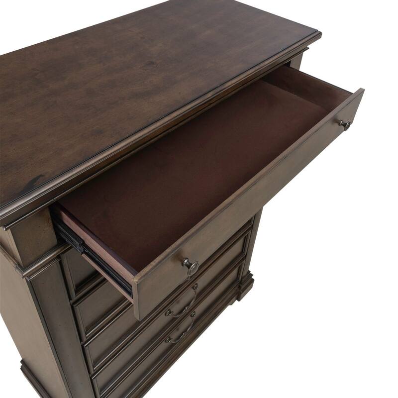 Arden Road Satin Cherry Poplar Dresser for Bedroom Storage - 6, 8, or 10 Drawers