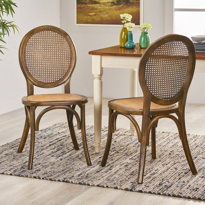 Chittenden Wood Dining Chair (Set of 2) by Christopher Knight Home - Brown