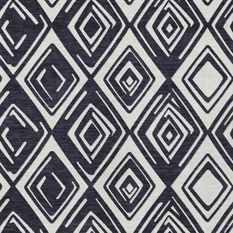 HomeRoots Geometric Transitional Rectangle Outdoor Rug