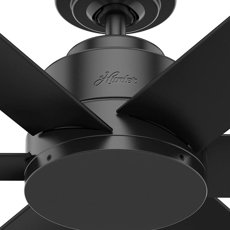 Hunter 44" Kennicott Outdoor Ceiling Fan with Wall Control, Damp Rated - Industrial, Contemporary, Transitional