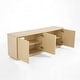 preview thumbnail 57 of 71, Wave Textured Modern Sideboard Cabinet