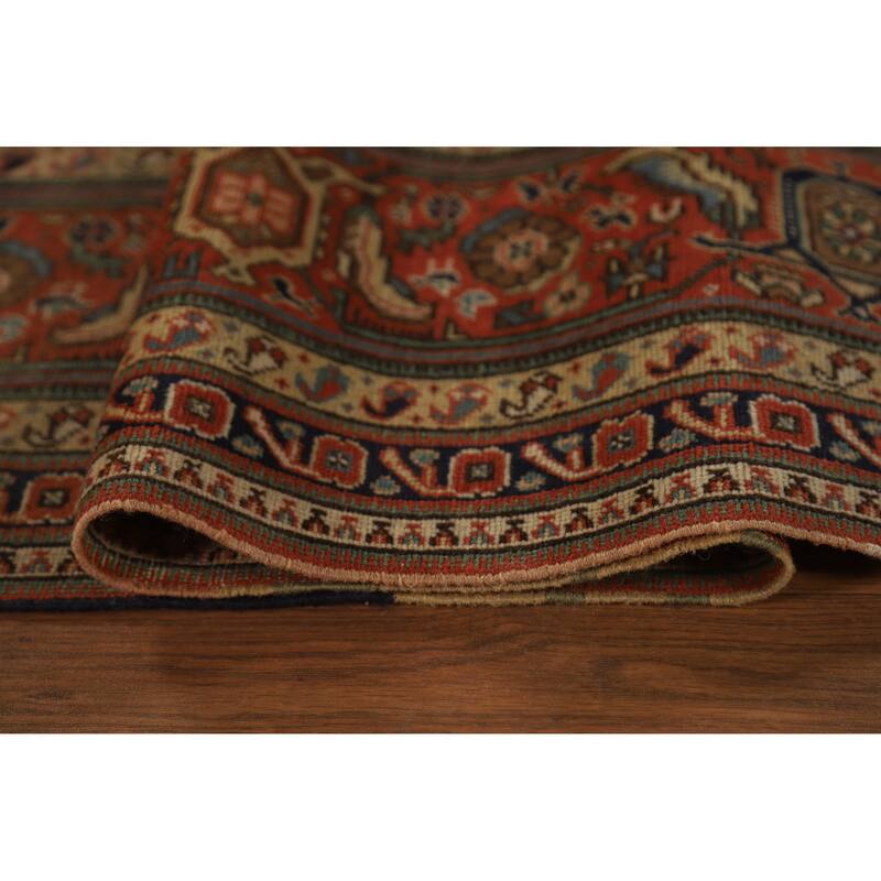 Vegetable Dye Tabriz Persian Area Rug Handmade Wool Carpet - 8'11"x 13'4"
