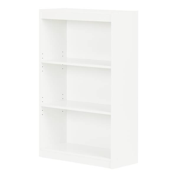 South Shore Pure White Axess 3 Shelf Bookcase Overstock 10191169