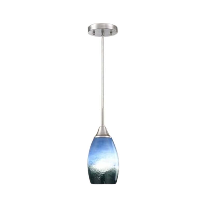 4.72” Hanging light fantastic blue dining room lighting glass pendant light