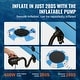 preview thumbnail 9 of 21, 13ft Recreational Inflatable Water Trampoline Bounce with 3-Step Ladder and Electric Air Pump
