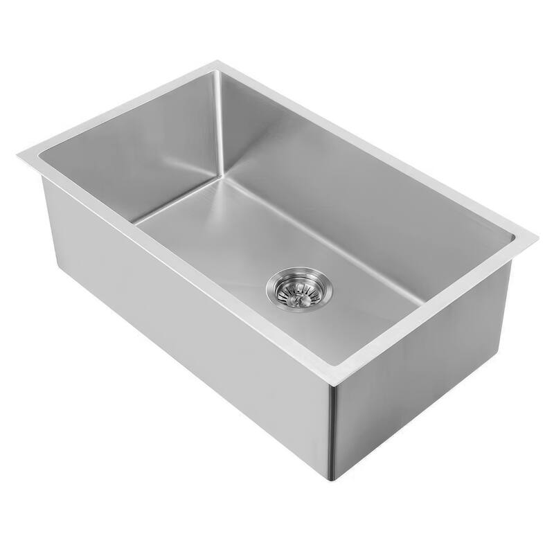 Whitehaus Noah Plus 27" Single Basin Kitchen Sink for Undermount or