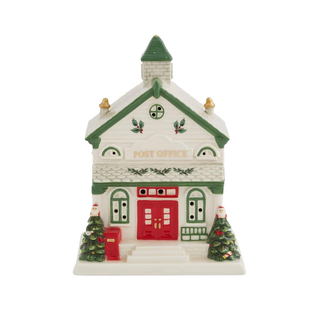 Spode Christmas Tree Village Post Office - 5.5" L x 2.5" W x 5.5" H