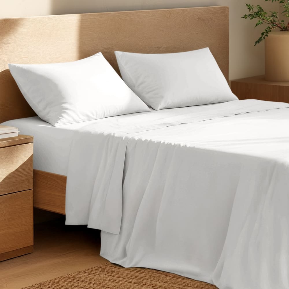 Bare Home Organic Cotton Sheet Set - Crisp Percale Weave